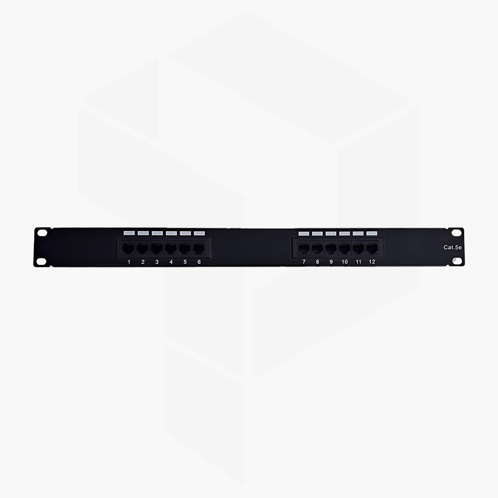 PATCHERA CAT5E 12 PUERTOS • POWERFIBER